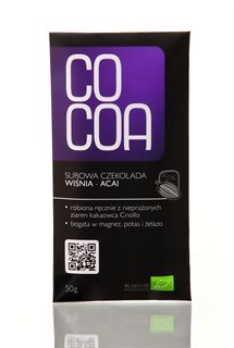 CZEKOLADA WINIA-ACAI BIO 50g-COCOA